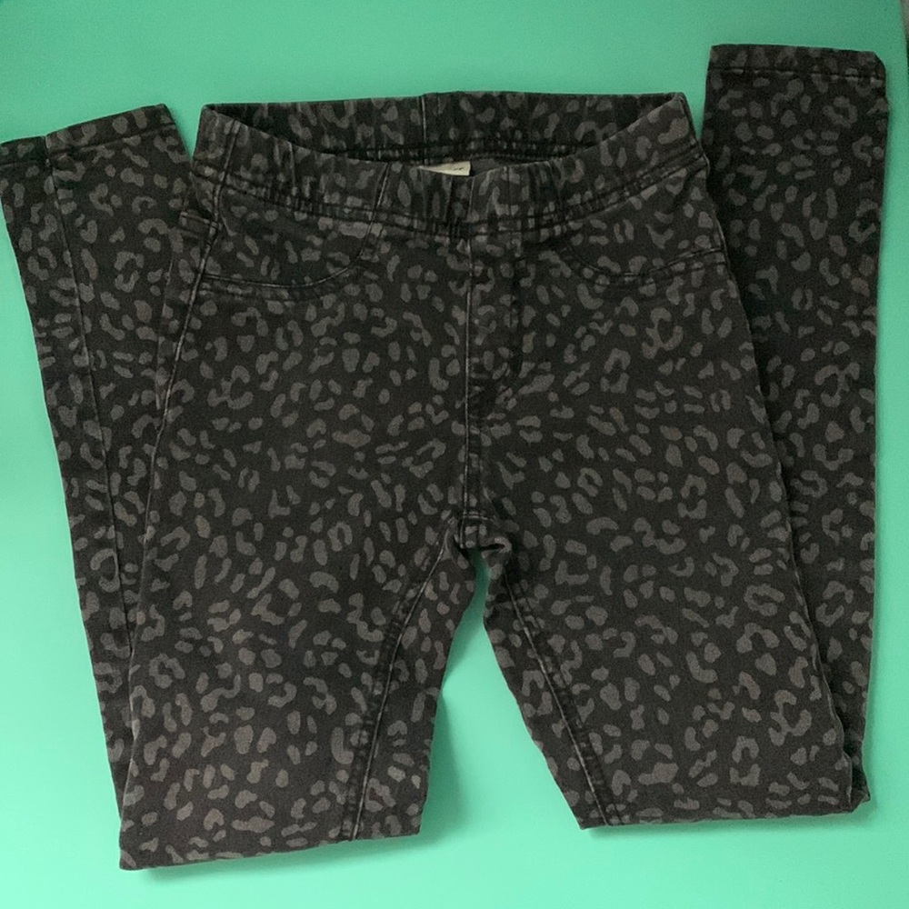 Girls Animal Print Jeggings